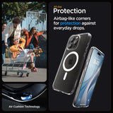 Spigen Ultra Hybrid Mag Case med MagSafe til iPhone 15 Pro - hvid