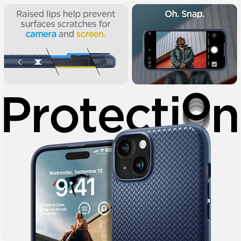 Spigen Mag Armor Case med MagSafe til iPhone 15 Plus - Blå