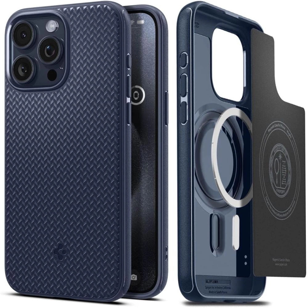 Spigen Mag Armor Case med MagSafe til iPhone 15 Pro Max - Blå