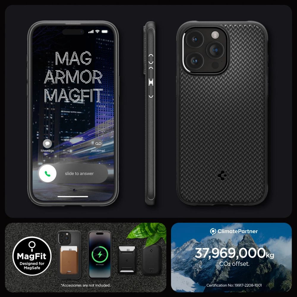 Spigen Mag Armor Case med MagSafe til iPhone 15 Pro Max - Matte Black