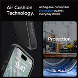 Spigen Crystal Hybrid iPhone 15 Pro Case - sort