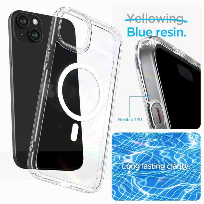Spigen Crystal Hybrid MagSafe iPhone 15 Plus Case - klar