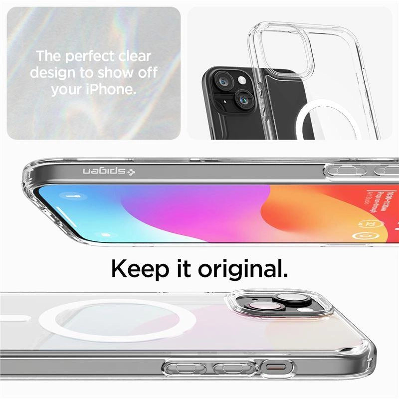 Spigen Crystal Hybrid MagSafe iPhone 15 Plus Case - klar