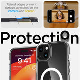 Spigen Crystal Hybrid MagSafe iPhone 15 Plus Case - klar