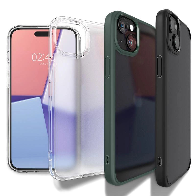 Spigen Crystal Hybrid iPhone 15 Plus Case - klarblå