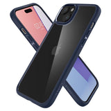 Spigen Crystal Hybrid iPhone 15 Plus Case - klarblå