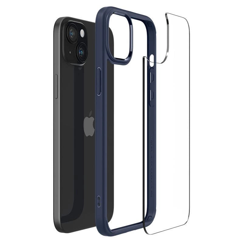 Spigen Crystal Hybrid iPhone 15 Plus Case - klarblå