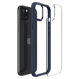 Spigen Crystal Hybrid iPhone 15 Plus Case - klarblå
