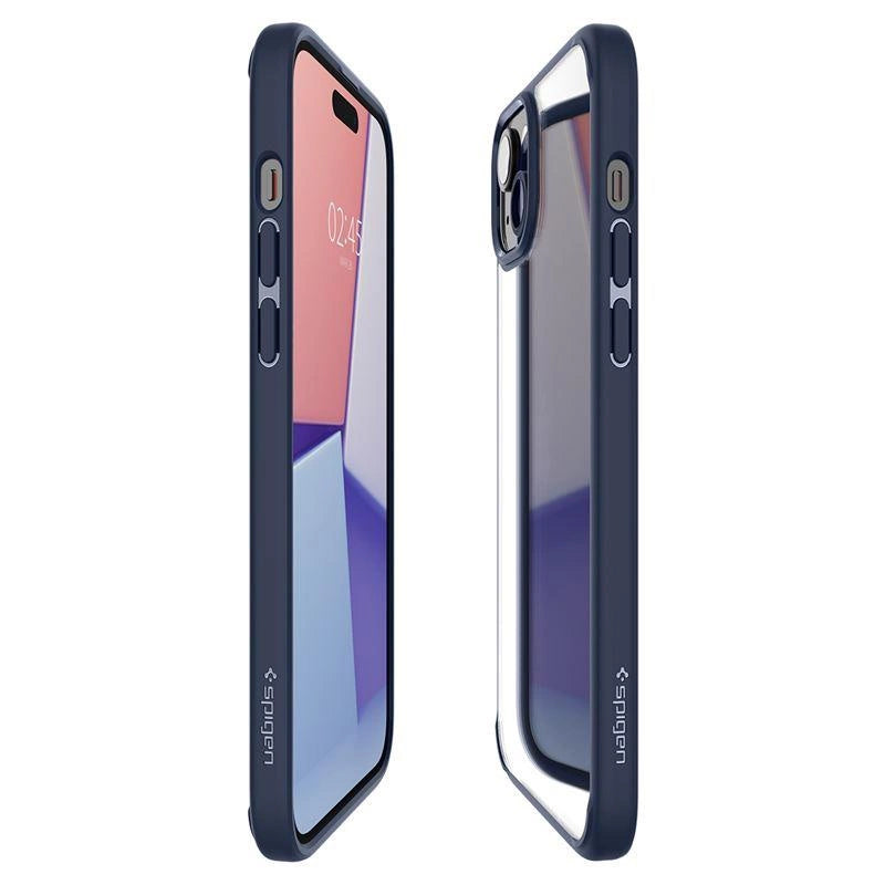 Spigen Crystal Hybrid iPhone 15 Plus Case - klarblå