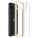 Spigen Crystal Hybrid iPhone 15 Plus Case - Gennemsigtig beige