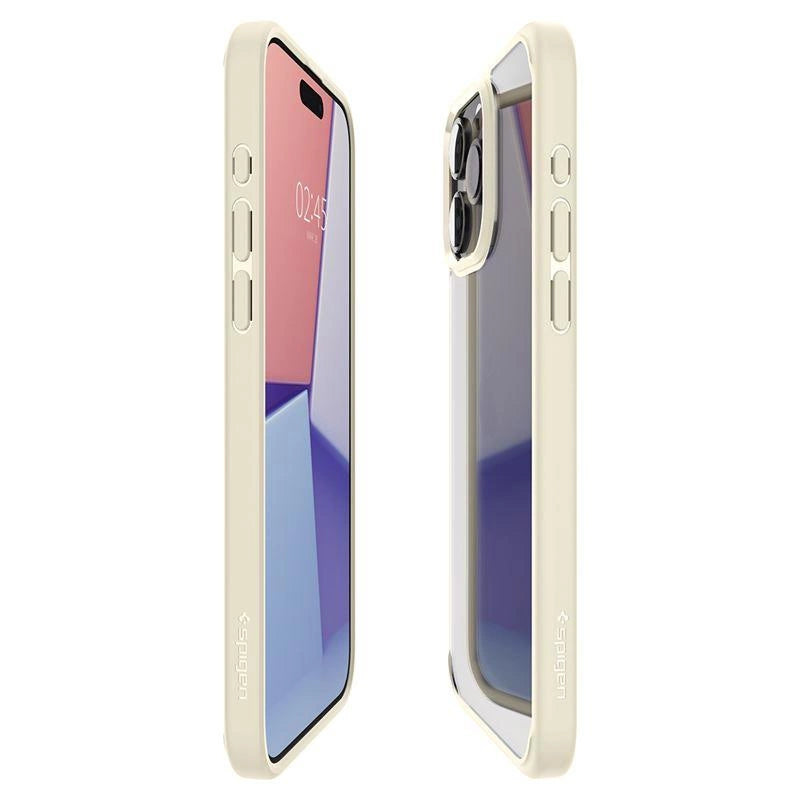 Spigen Crystal Hybrid Case til iPhone 15 Pro Max - klar beige