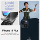 Spigen flydende krystal iPhone 15 Plus Case - Clear Glitter