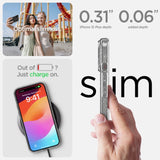 Spigen flydende krystal iPhone 15 Plus Case - Clear Glitter