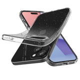 Spigen flydende krystal iPhone 15 Plus Case - Clear Glitter