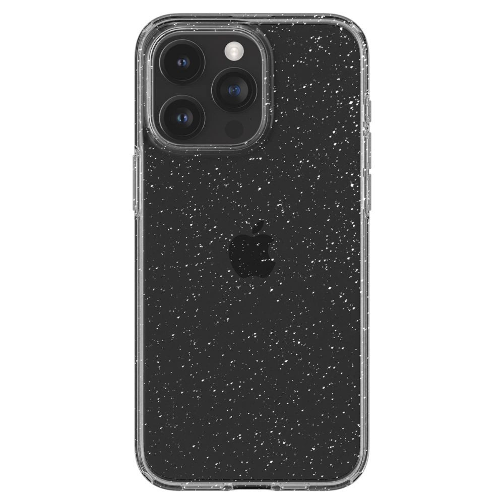 Spigen flydende krystal iPhone 15 Pro Case - Clear Glitter