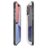 Spigen flydende krystal iPhone 15 Pro Case - Clear Glitter