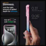Spigen Liquid Crystal iPhone 15 Pro Case - Pink/Blue