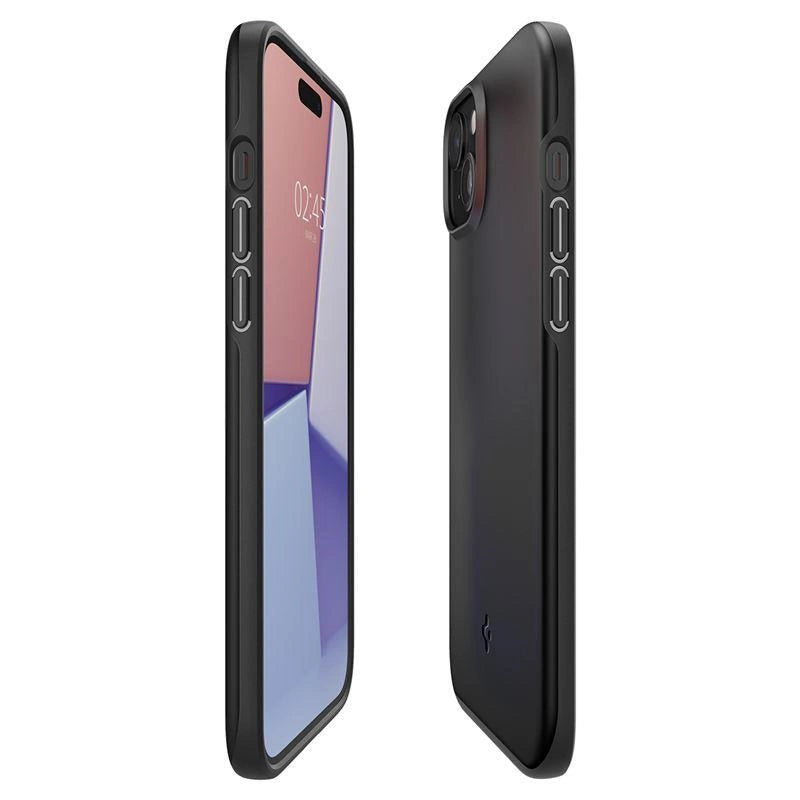 Spigen Thin Fit iPhone 15 Plus-kasse - sort