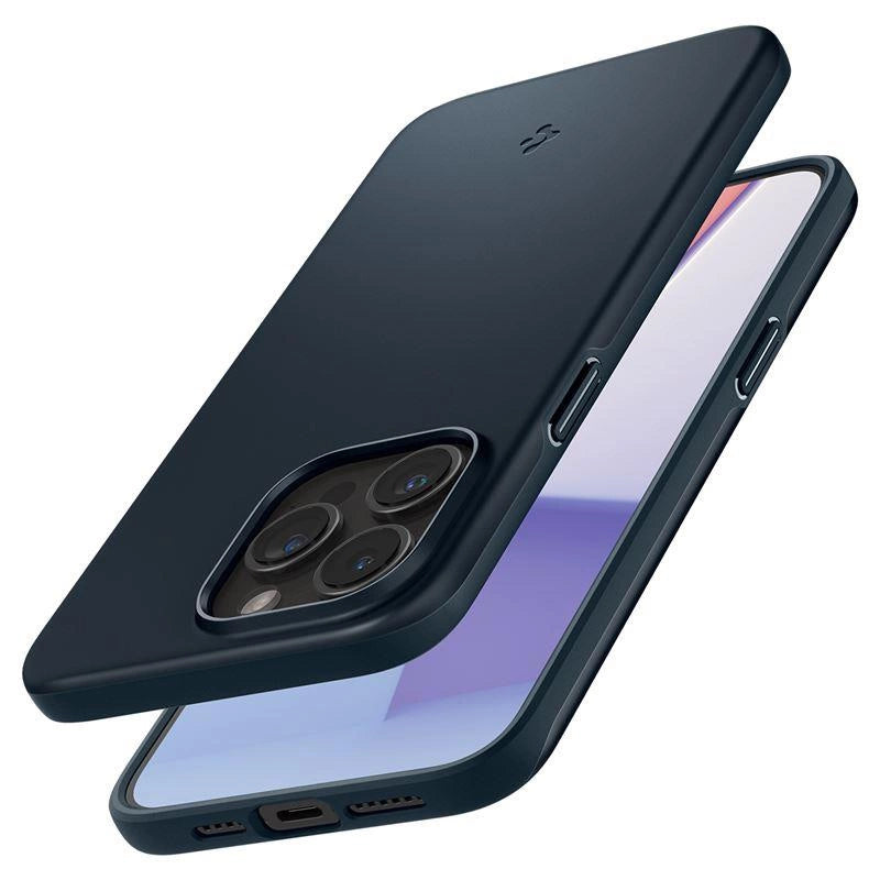 Spigen Thin Fit iPhone 15 Pro Max-kasse - sort metal