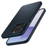 Spigen Thin Fit iPhone 15 Pro Max-kasse - sort metal