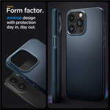 Spigen Thin Fit iPhone 15 Pro Max-kasse - sort metal