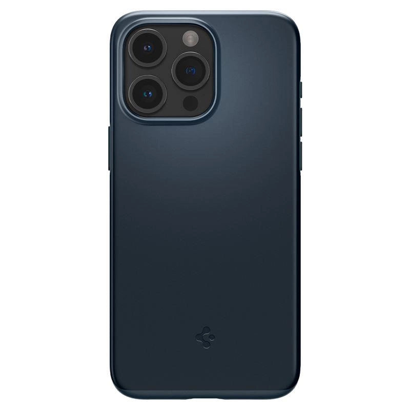 Spigen Thin Fit iPhone 15 Pro Max-kasse - sort metal