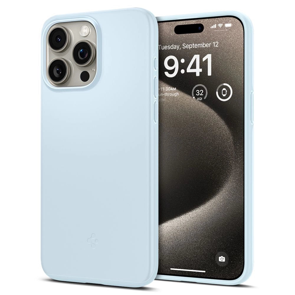 Spigen Thin Fit-fodral til iPhone 15 Pro Max - lysblå