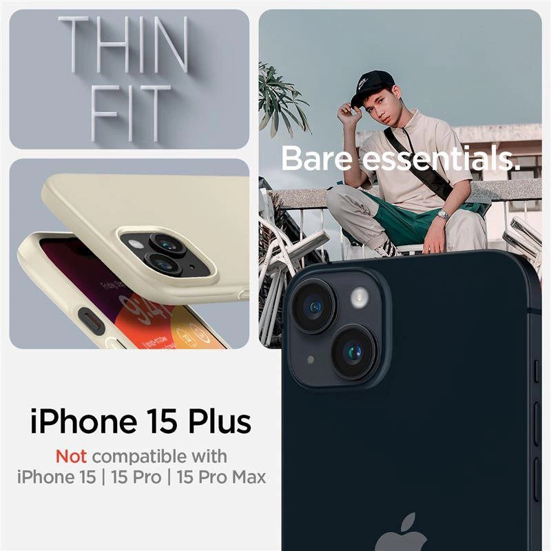 Spigen Thin Fit iPhone 15 Plus Case - Beige