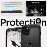 Spigen Tough Armor MagSafe-fodral til iPhone 15 - sort