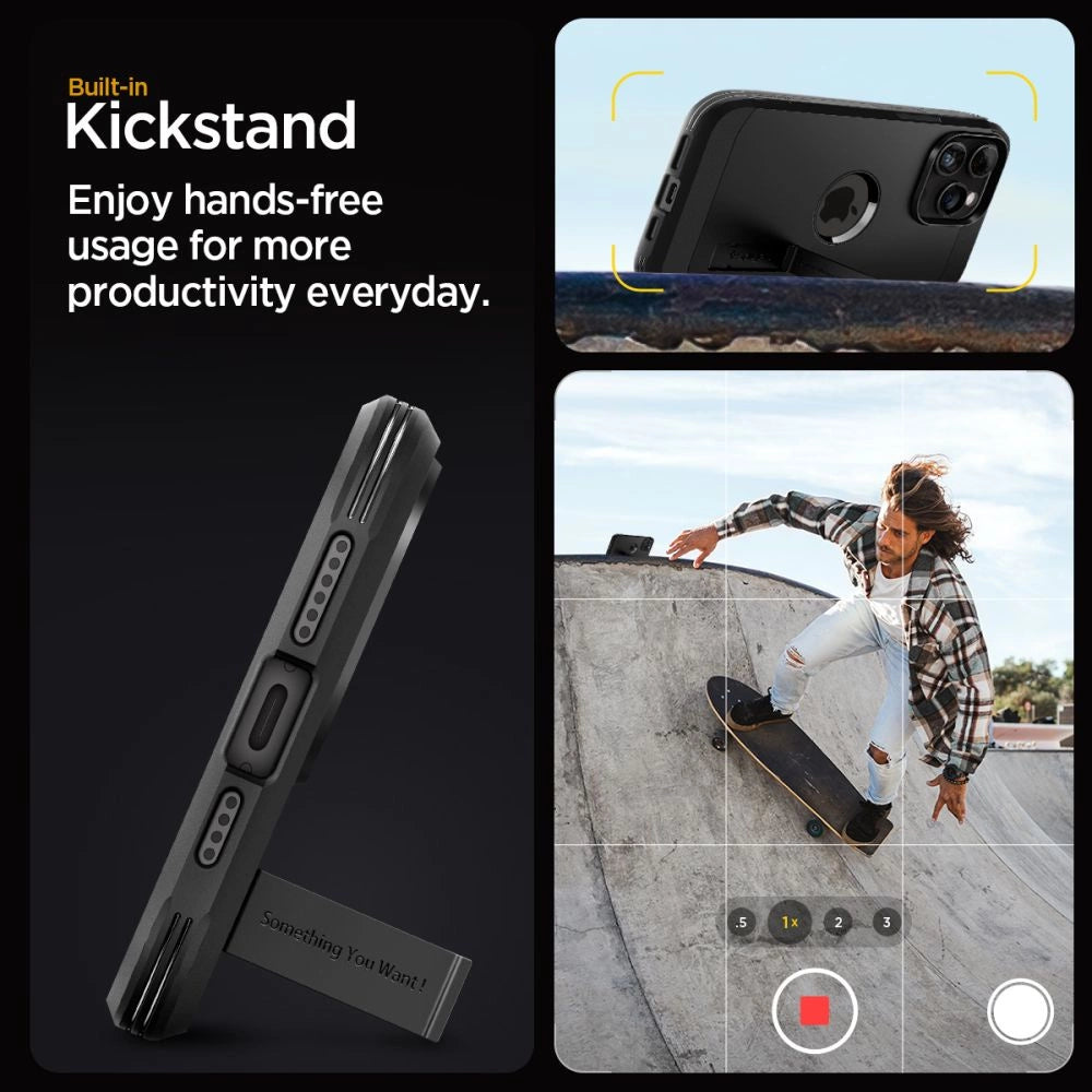 Spigen Tough Armor MagSafe iPhone 15 Pro Max Case - sort