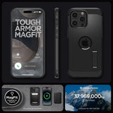 Spigen Tough Armor MagSafe iPhone 15 Pro Max Case - sort