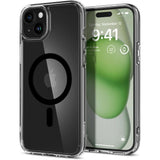 Spigen Ultra Hybrid Mag Case med MagSafe til iPhone 15 Plus - sort