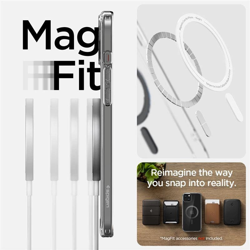 Spigen Ultra Hybrid MagSafe-fodral til iPhone 15 Plus - carbon