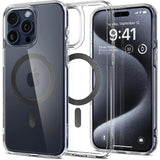 Spigen Ultra Hybrid Mag Case med MagSafe til iPhone 15 Pro - Grå