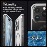 Spigen Ultra Hybrid Mag Case med MagSafe til iPhone 15 Pro - Grå