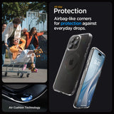 Spigen Ultra Hybrid Mag Case med MagSafe til iPhone 15 Pro - Grå