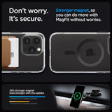 Spigen Ultra Hybrid Mag Case med MagSafe til iPhone 15 Pro - Grå