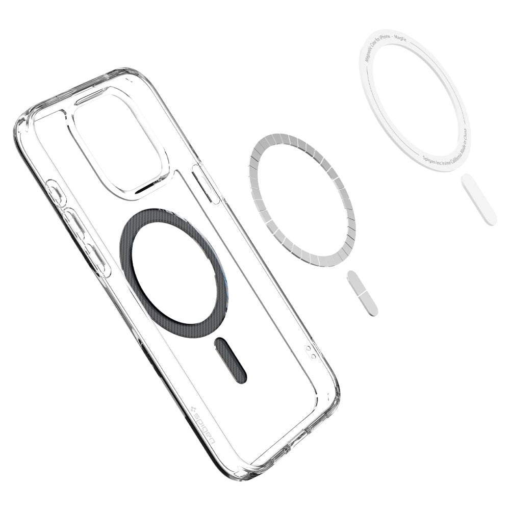 Spigen Ultra Hybrid Mag Case med MagSafe til iPhone 15 Pro - Grå