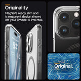 Spigen Ultra Hybrid Mag Case med MagSafe til iPhone 15 Pro Max - Grå