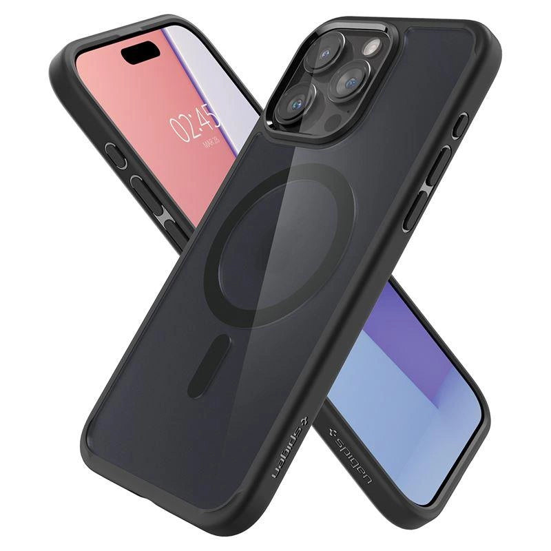 Spigen Ultra Hybrid Mag Case med MagSafe til iPhone 15 Pro Max - Clear Black