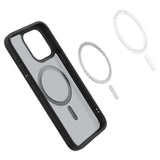 Spigen Ultra Hybrid Mag Case med MagSafe til iPhone 15 Pro Max - Clear Black