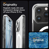 Spigen Ultra Hybrid Mag Case med MagSafe til iPhone 15 Pro - Clear Matte
