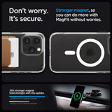 Spigen Ultra Hybrid Mag Case med MagSafe til iPhone 15 Pro - Clear Matte