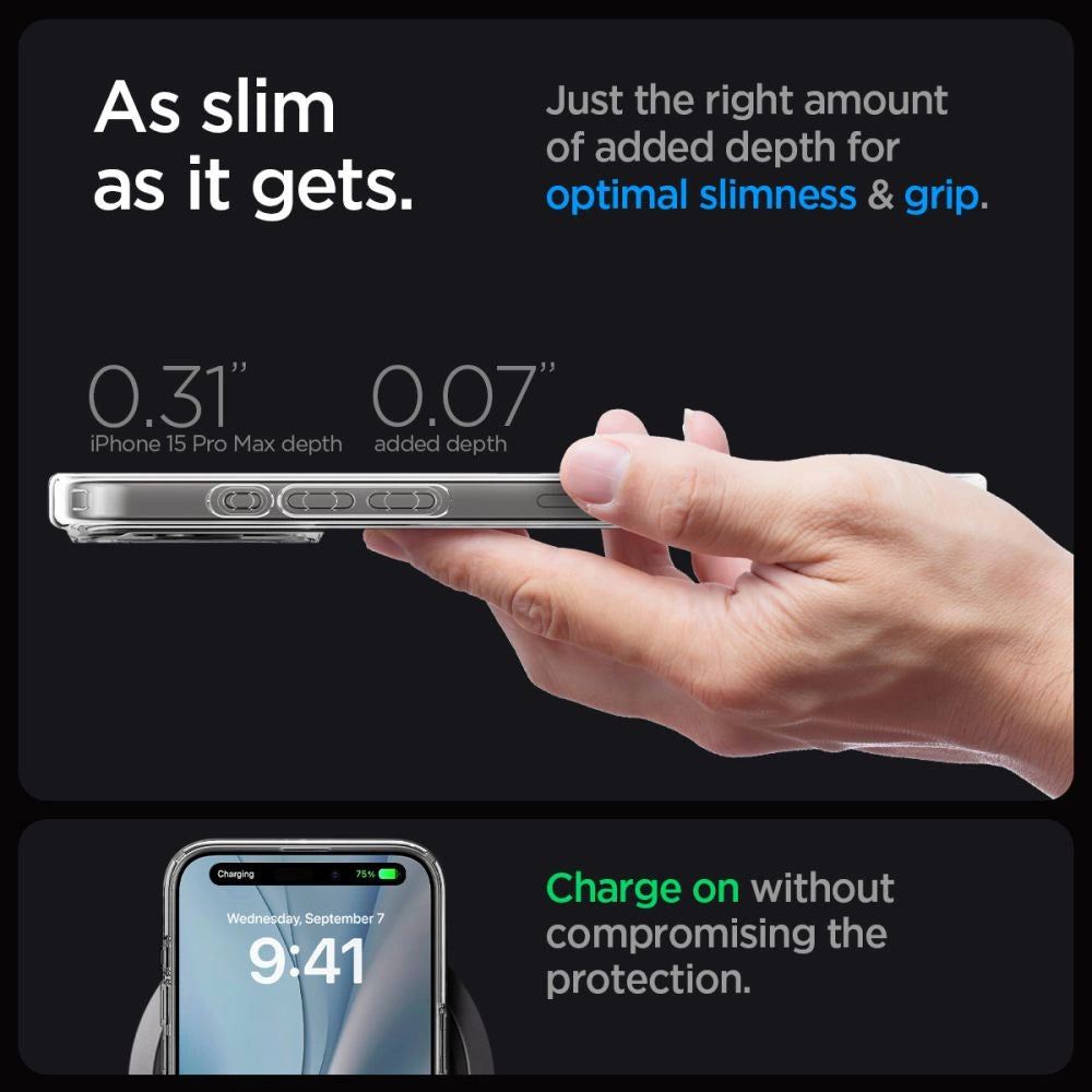 Spigen Ultra Hybrid Mag Case med MagSafe til iPhone 15 Pro Max - Guld
