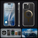 Spigen Ultra Hybrid Mag Case med MagSafe til iPhone 15 Pro Max - Guld