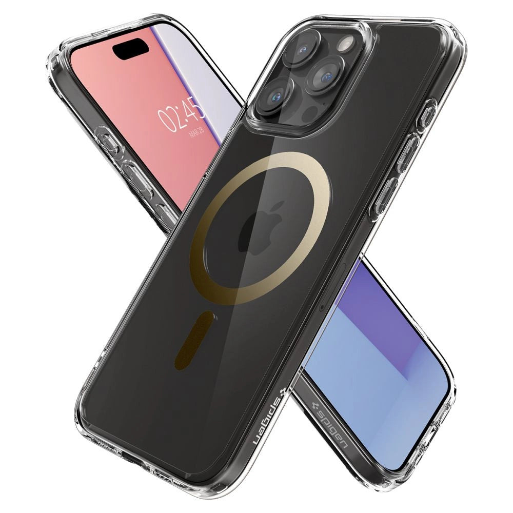 Spigen Ultra Hybrid Mag Case med MagSafe til iPhone 15 Pro Max - Guld