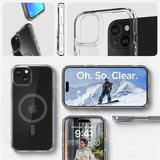 Spigen Ultra Hybrid MagSafe-hylster til iPhone 15 Plus - grafit