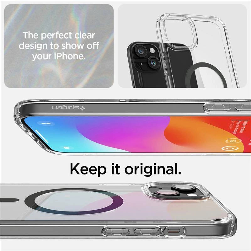 Spigen Ultra Hybrid MagSafe-hylster til iPhone 15 Plus - grafit