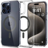 Spigen Ultra Hybrid Mag case med MagSafe til iPhone 15 Pro Max - grafit
