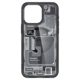 Spigen Ultra Hybrid Mag Case med MagSafe til iPhone 15 Pro - mørkgrå (Zero One mønster)